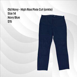 Old Navy High Rise Pixie Cute - Blue - Size 14